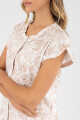 Pijama floral Beige