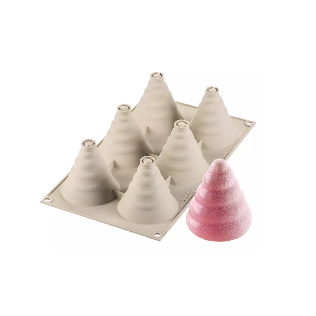 Molde de Silicona con Forma de Pino 