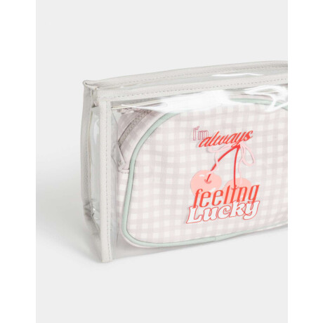 Set De Portacosméticos Estampado Escoces