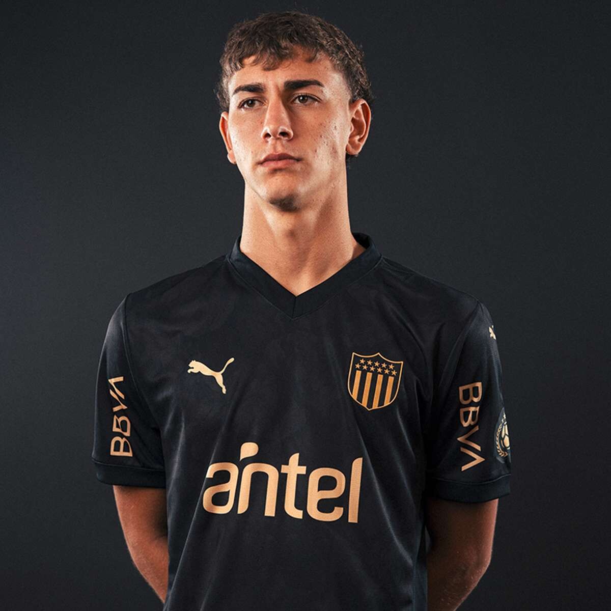 Remera Peñarol Camiseta Alternativa Camiseta 25 de Canguro,mbre - Negro 