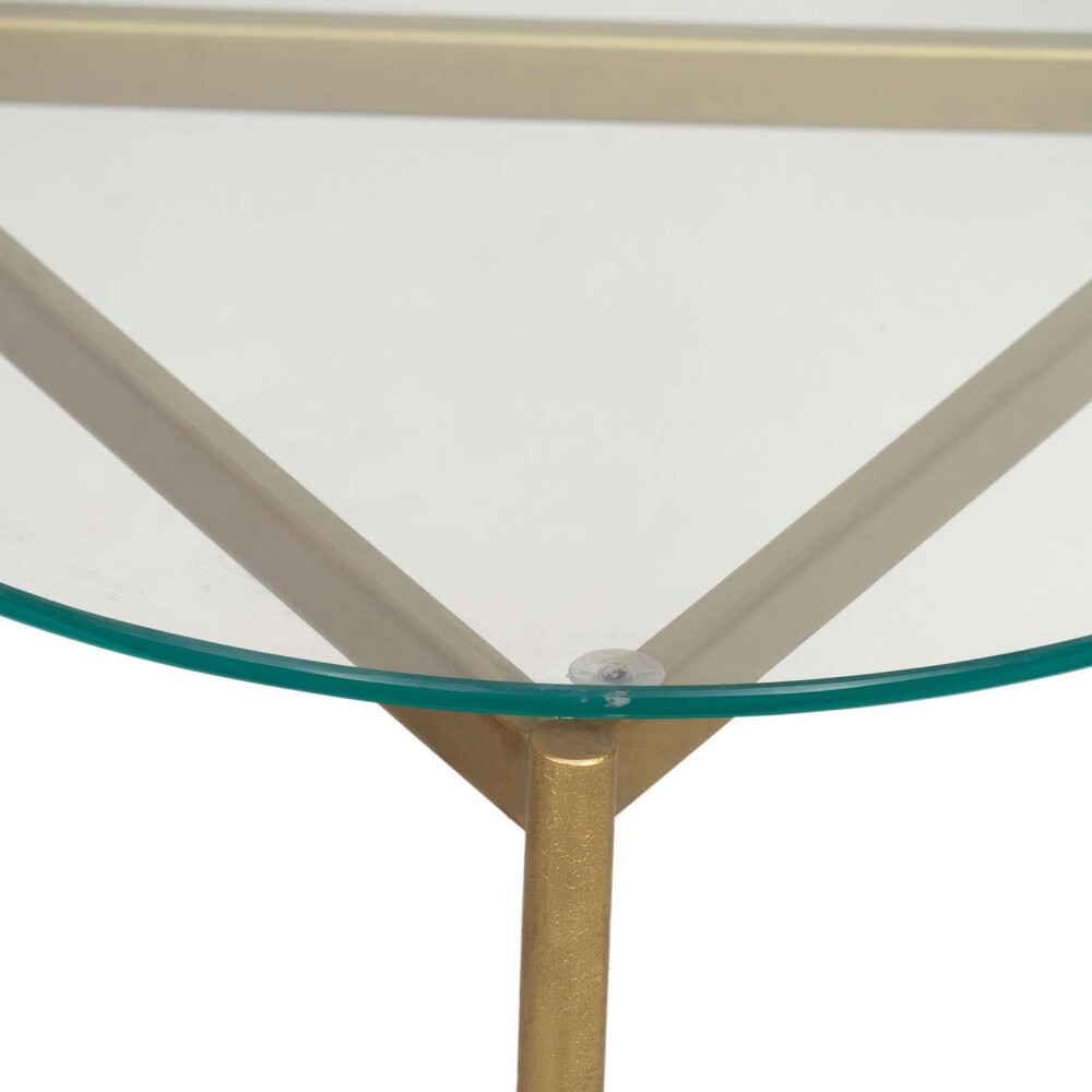 MESA AUXILIAR DE LIVING MADERA-Y-VIDRIO NATURAL-BEIGE MARILYN NATURAL