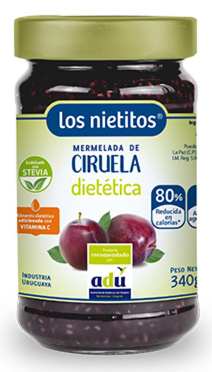 MERMELADA LOS NIETITOS DIET FCO 340G CIRUELA 