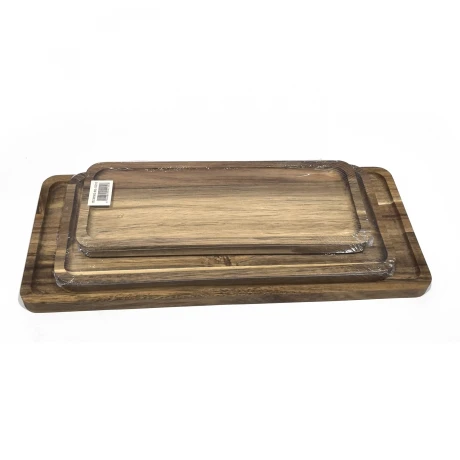 Bandeja de Bambú Rectangular 30CM X 13CM 001
