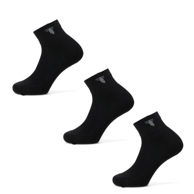 Medias Unisex Tiffosi Tripack Medio Negro