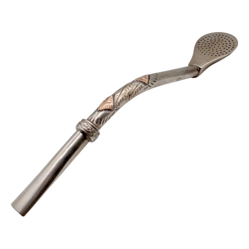 Bombilla melo - PLATA Y ORO 26 bmpo26po