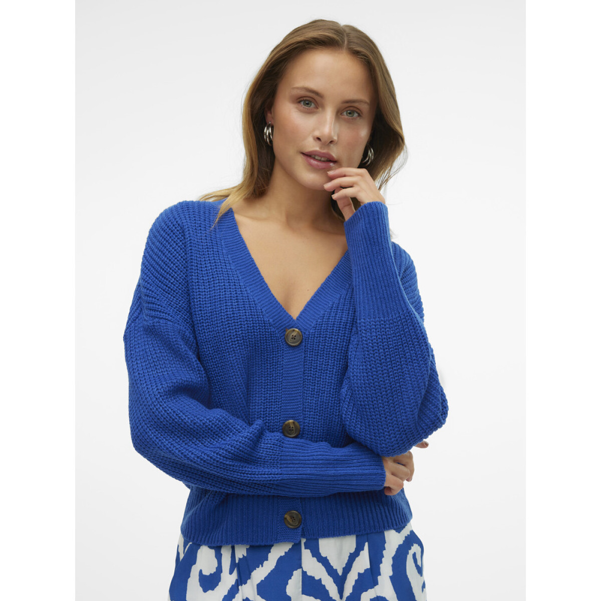 VMLEA LS V-NECK CUFF CARDIGAN NOOS - CORE-15 1 Surf the Web 