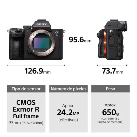 Cámara de Fotos Sony Mirrorless FullFrame ILCE-7M3K