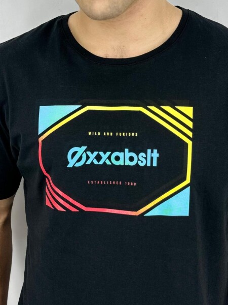 T-SHIRT OXX S007-24 NEGRO