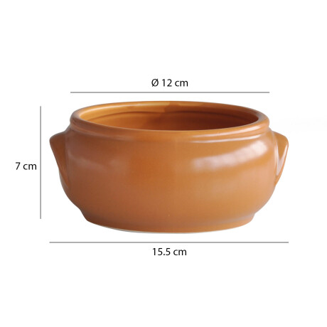 Cazuela Cuenco Bowl con Asas en Cerámica de 600Ml Terracota