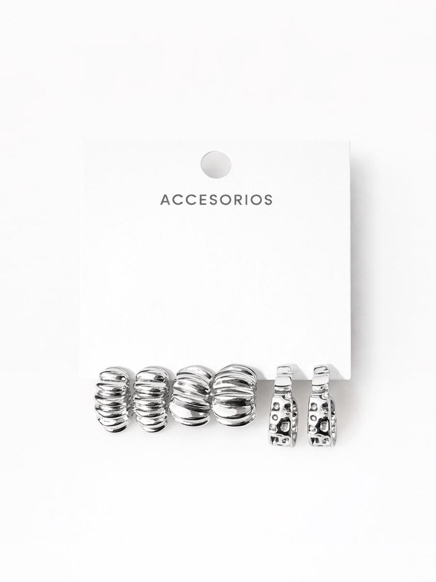 CARAVANAS PACK X3 - PLATEADO 