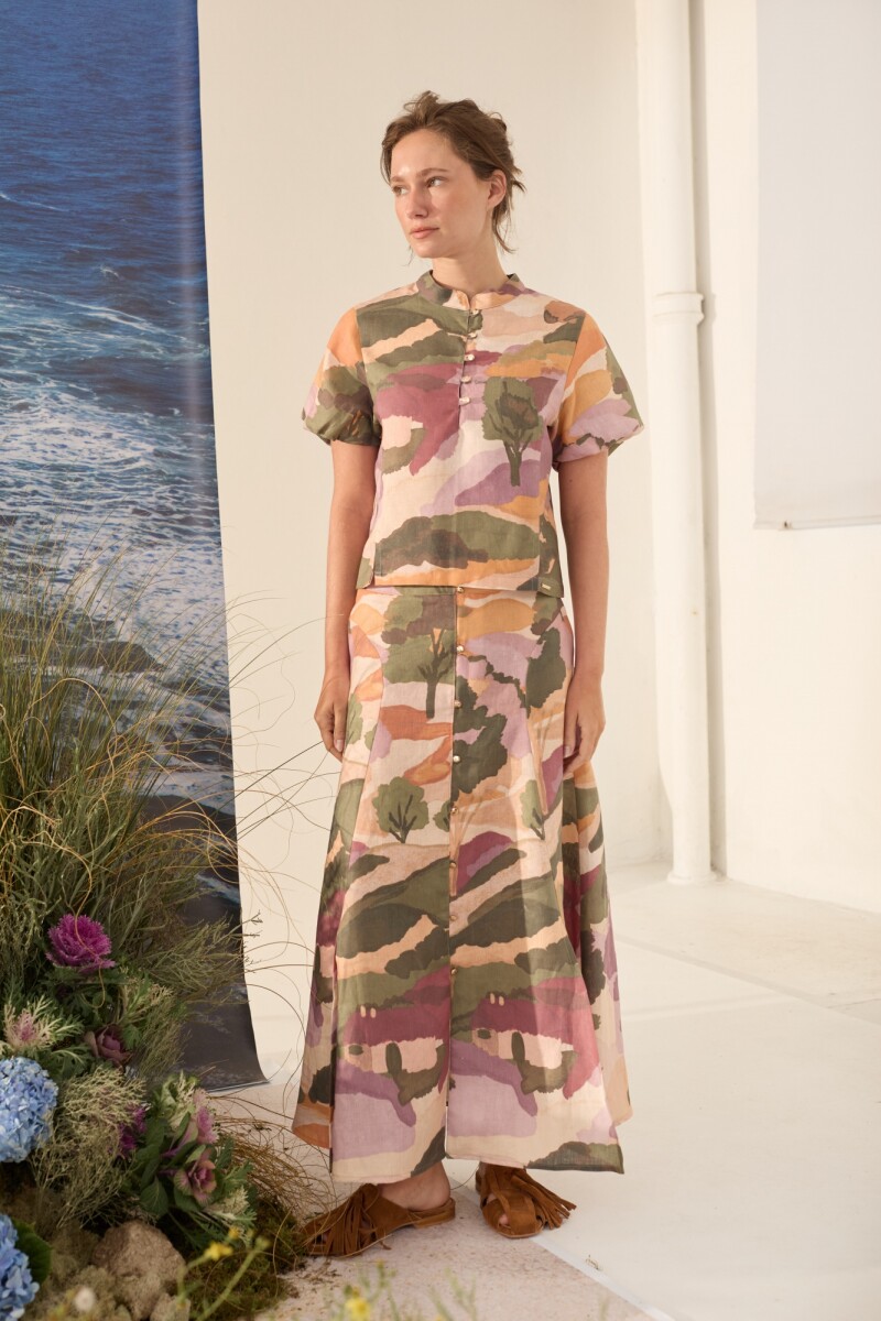 FALDA HORIZONTE PRINT Tierra