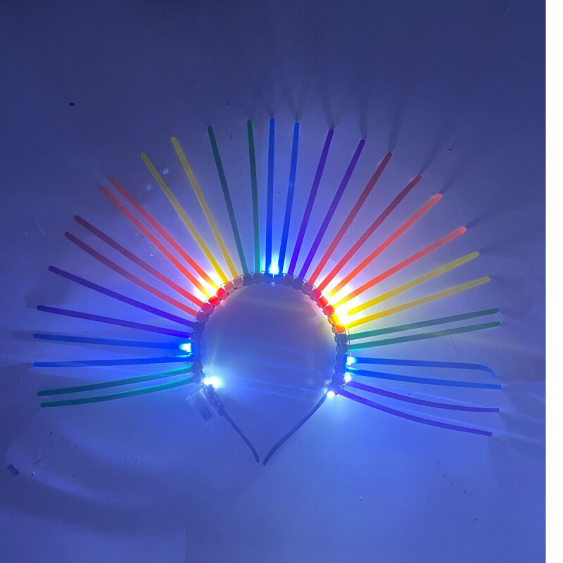 Vincha Multicolor Pride con Luz Vincha Multicolor Pride con Luz