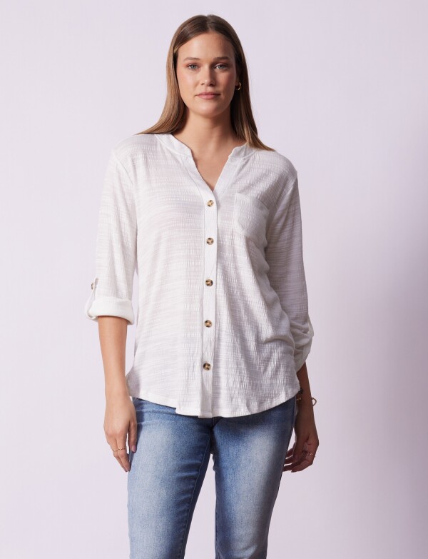 Blusa Botones CRUDO