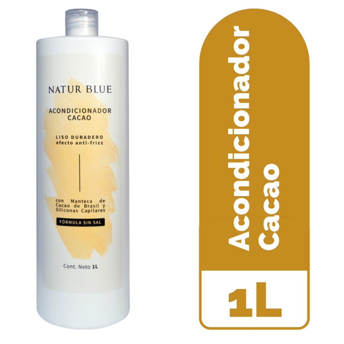 Acondicionador sin sal Cacao NATUR BLUE - 1 L 