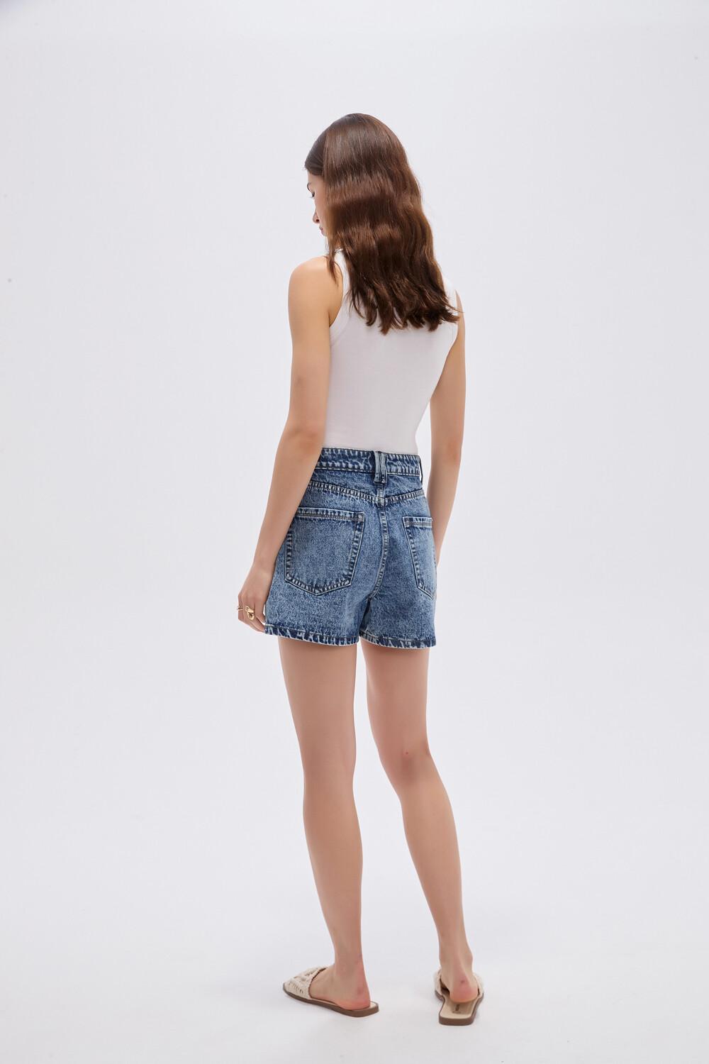 Short Balvik Azul Grisaceo