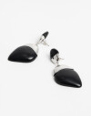 Aros Colgantes Largos Resina Aros Colgantes Largos Black Resin - Negro