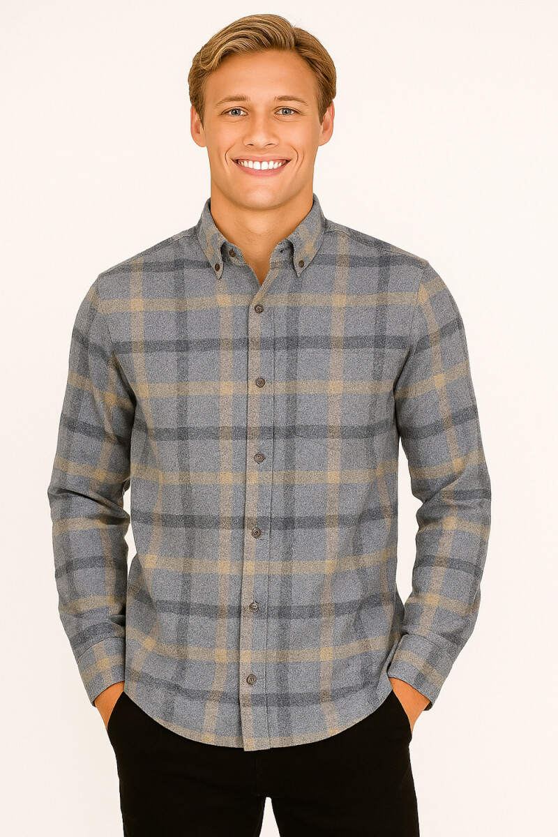 Camisa Barilia - Gris Oscuro 