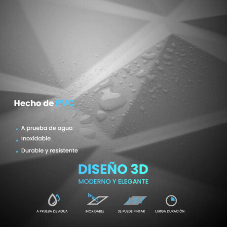 Set X12 Revestimiento 3D Adhesivo Pared 50cm x 50cm Blanco