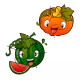 6 Puzzles formas de frutas y verduras 6 Puzzles formas de frutas y verduras