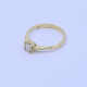 Anillo solitario oro 18k y brillante engarce 4 puntas. Anillo solitario oro 18k y brillante engarce 4 puntas.