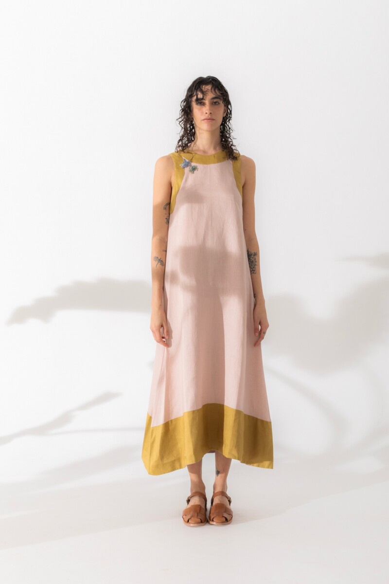VESTIDO ACAI LONG SS25 - Rosa Y Pista 