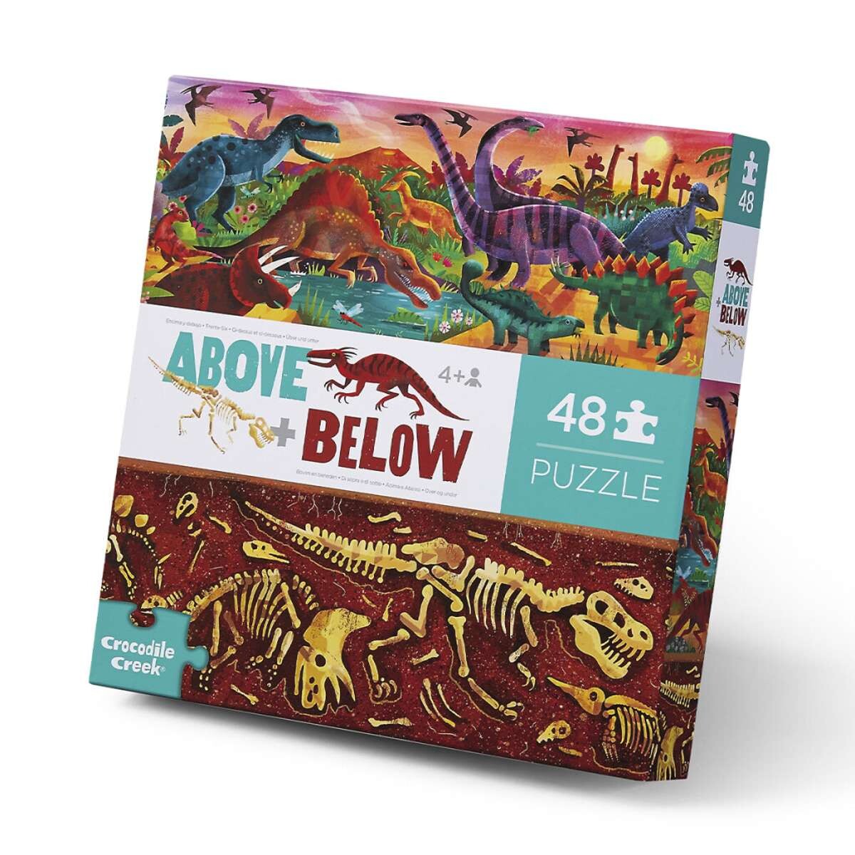 Puzzle Crocodile Creek 48 Piezas 45 cm x 60 cm - Dinosaurios 