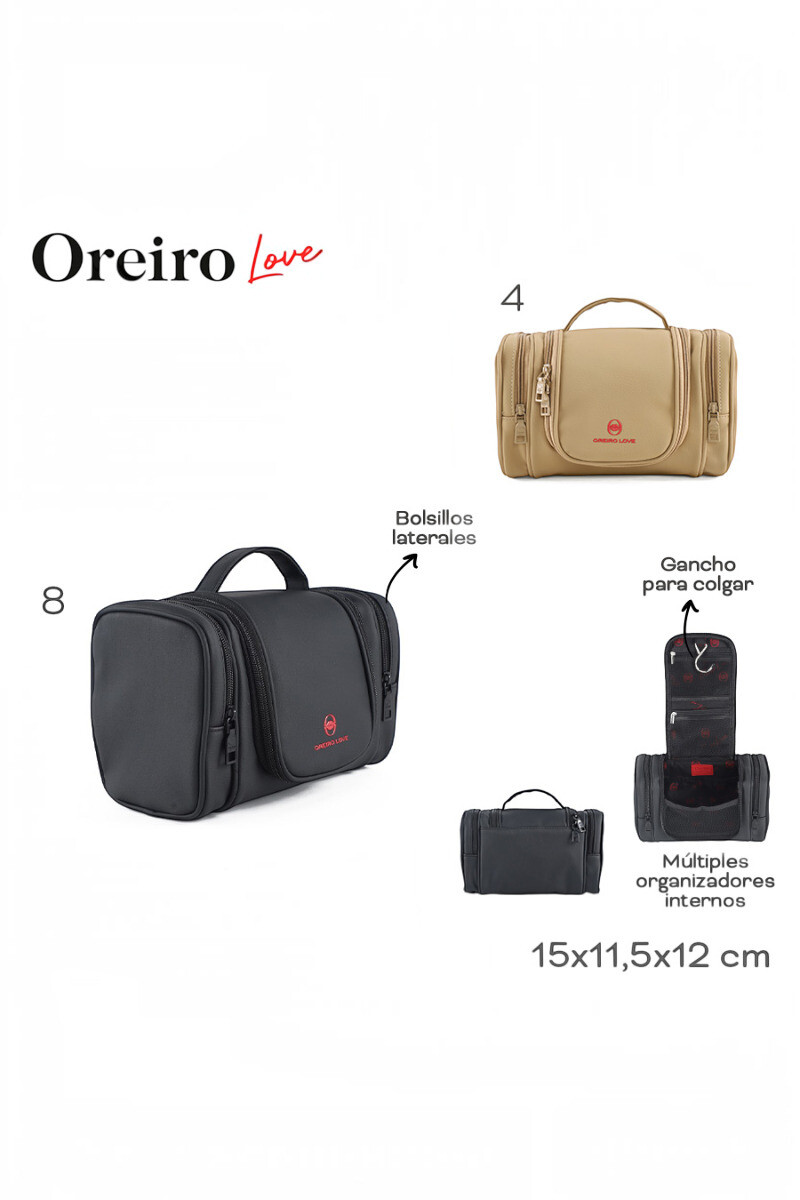 Set/3 Necessaire Oreiro Beige
