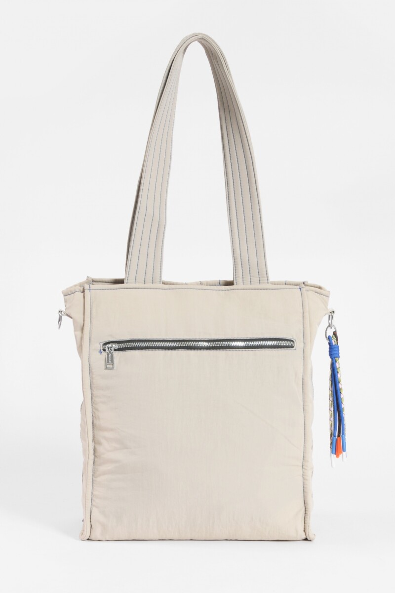 Shopper matelaseada beige