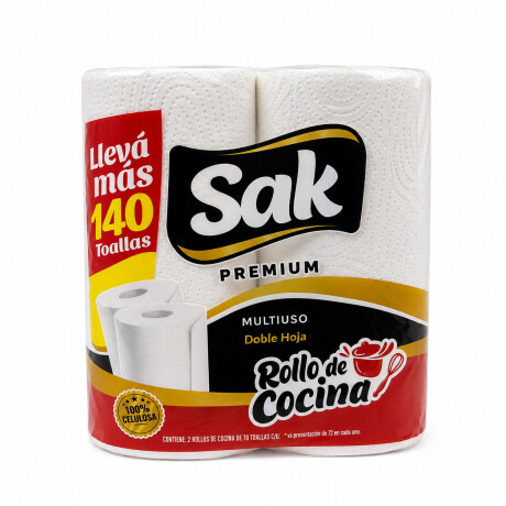 Toalla de cocina SAK 2 rollos x 70 paños Toalla de cocina SAK 2 rollos x 70 paños