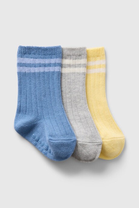 Medias Pack X3 Bebé Quiet Blue