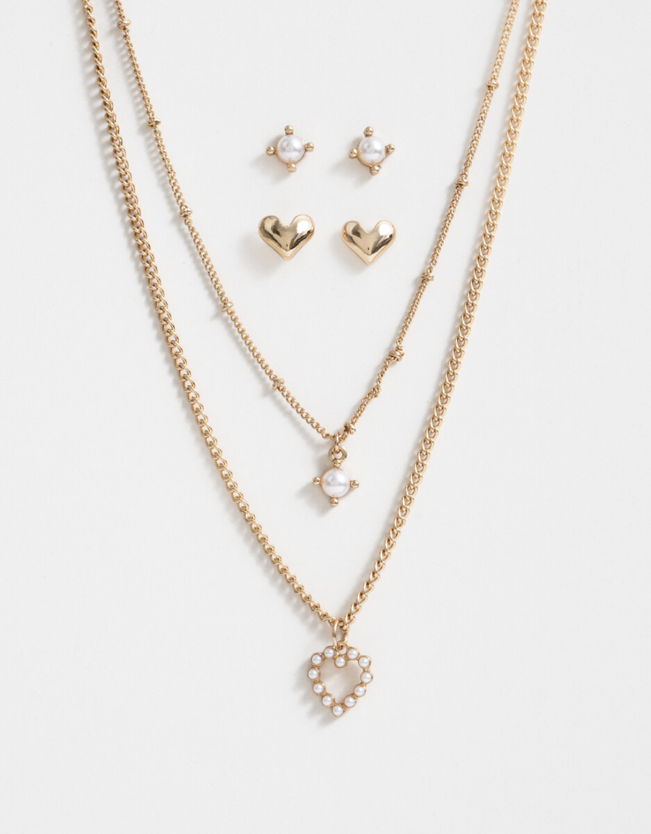 Bijouterie Set Bañada En Oro 