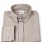 Camisa Caballero rayas finas beige