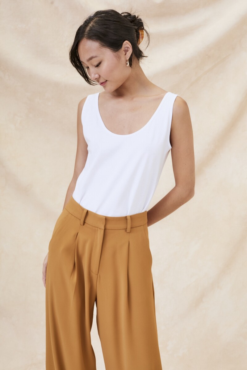 Musculosa Algodón Blanco