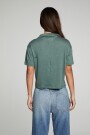 CROPPED POLO BOXY SHORT SLEEVE Verde