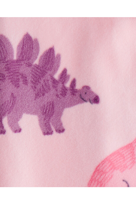 Pijama una pieza de micropolar, con pie, diseño dinos Sin color