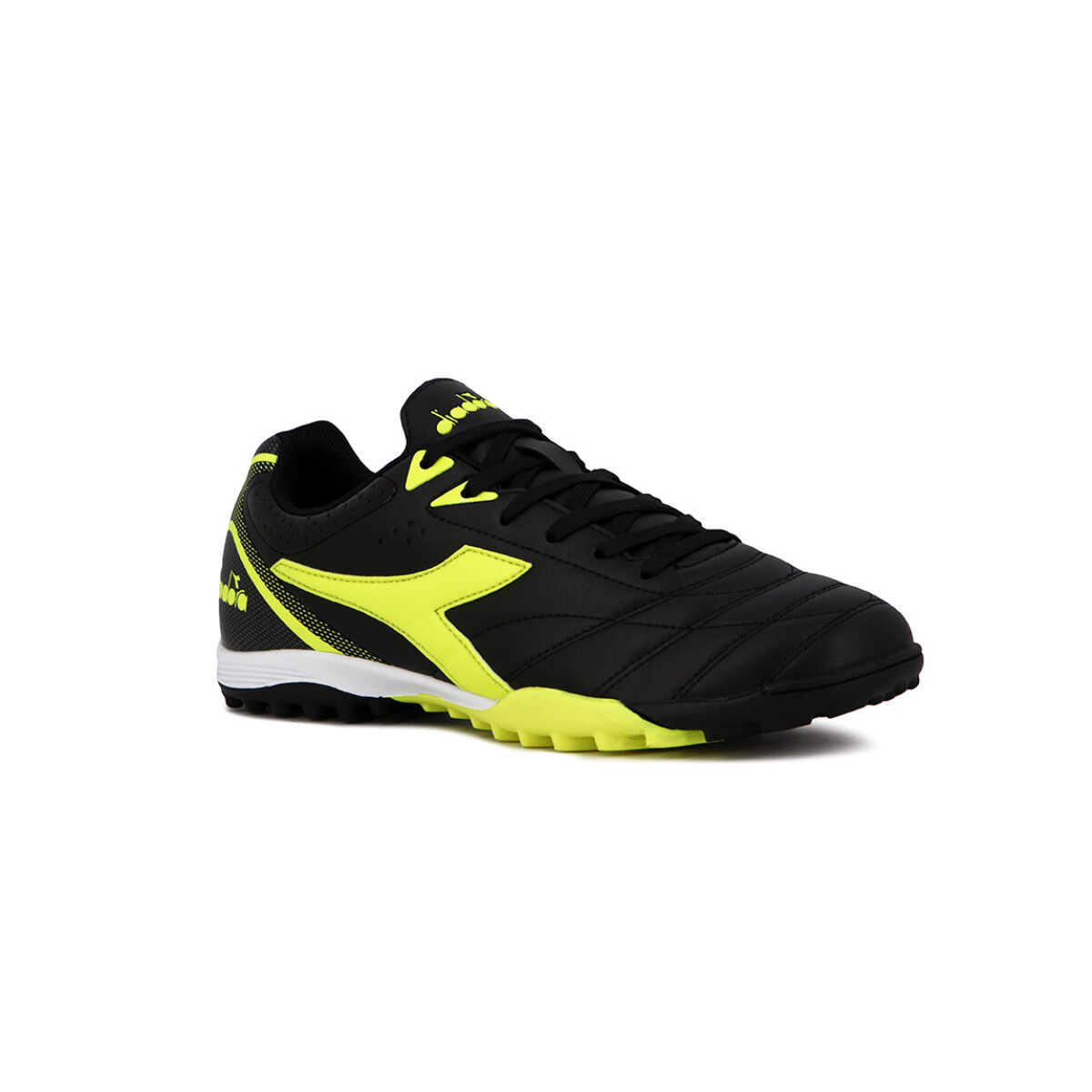 Diadora Futbol Tifosi TF Junior - Negro-Amarillo Fluor - Negro-Amarillo Fluo 