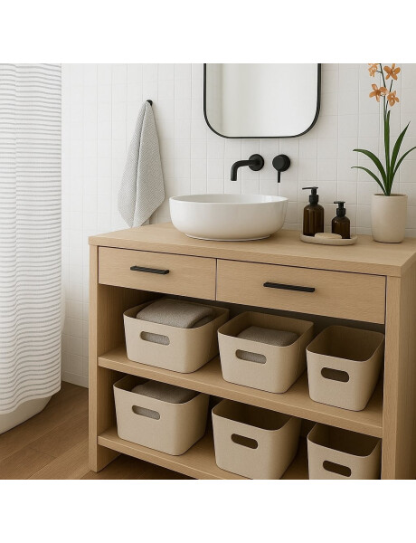 ORGANIZADOR CON ASAS 26X18X11CM EXT TELA CREMA ORGANIZADOR CON ASAS 26X18X11CM EXT TELA CREMA