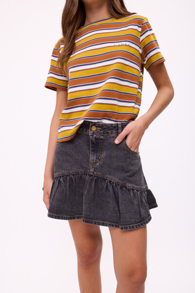 FALDA ULA DENIM Negro