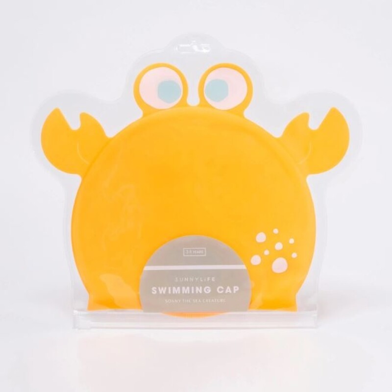 GORRA Gorra De Natación (3-9 Años) Modelo Sonny The Sea Creature Neon Orange