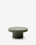 Mesa de centro Aiguablava de cemento verde Ø 66 cm verde Ø 66 cm