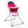 Silla de bebé para comer Bebesit Vectra con cinturón de 5 puntas Rosa