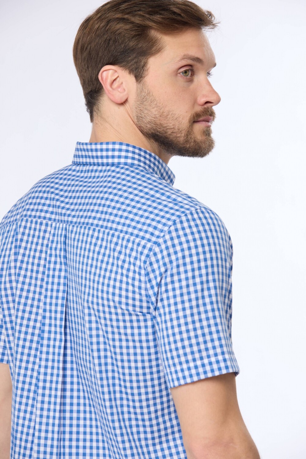 CAMISA SPORT A CUADROS Azul