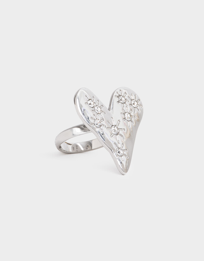 Anillos Medianos y Grandes Limited Edition Anillo De Corazón - Plateado