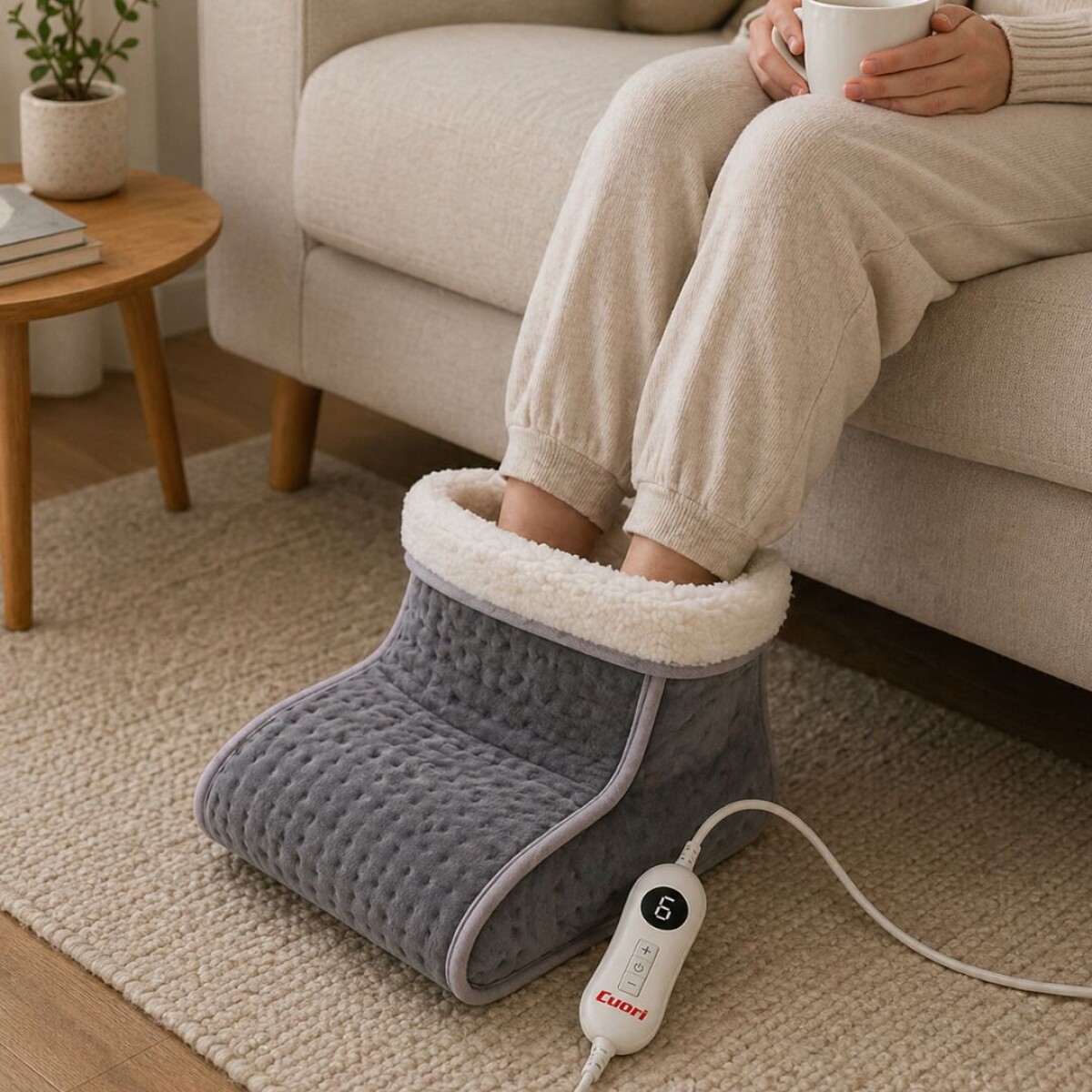 CALIENTA PIES ELÉCTRICO CUORI FEBO CONTROL DE TEMPERATURA 