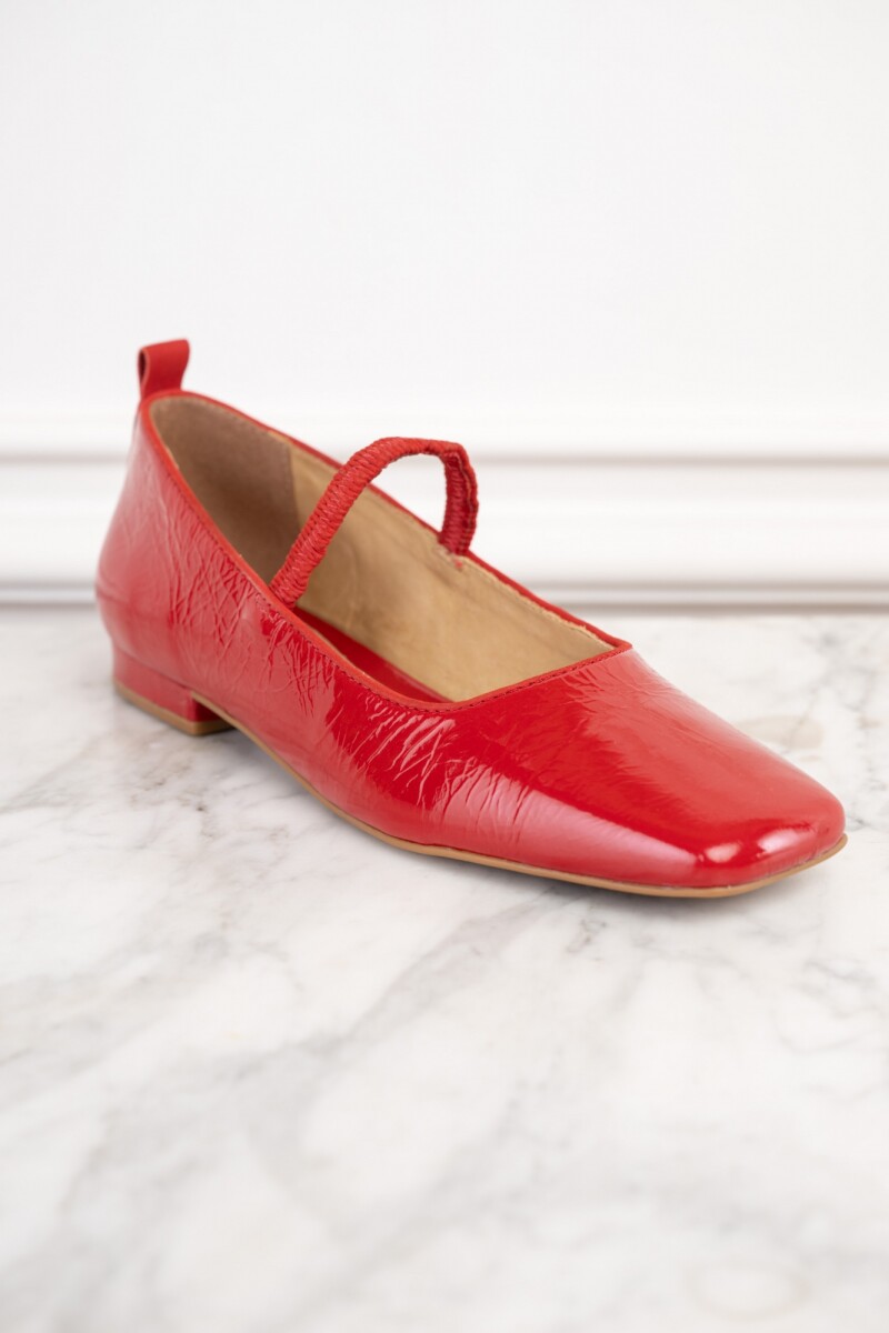 Balerina Charol Rojo