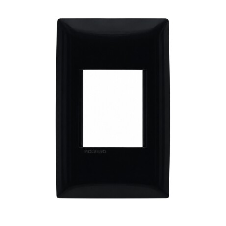 PLAQUETA C BASTIDOR 1 MODULO DOBLE ATENEA Plaqueta c/ Bastidor 1 Módulo Doble Atenea Grafito