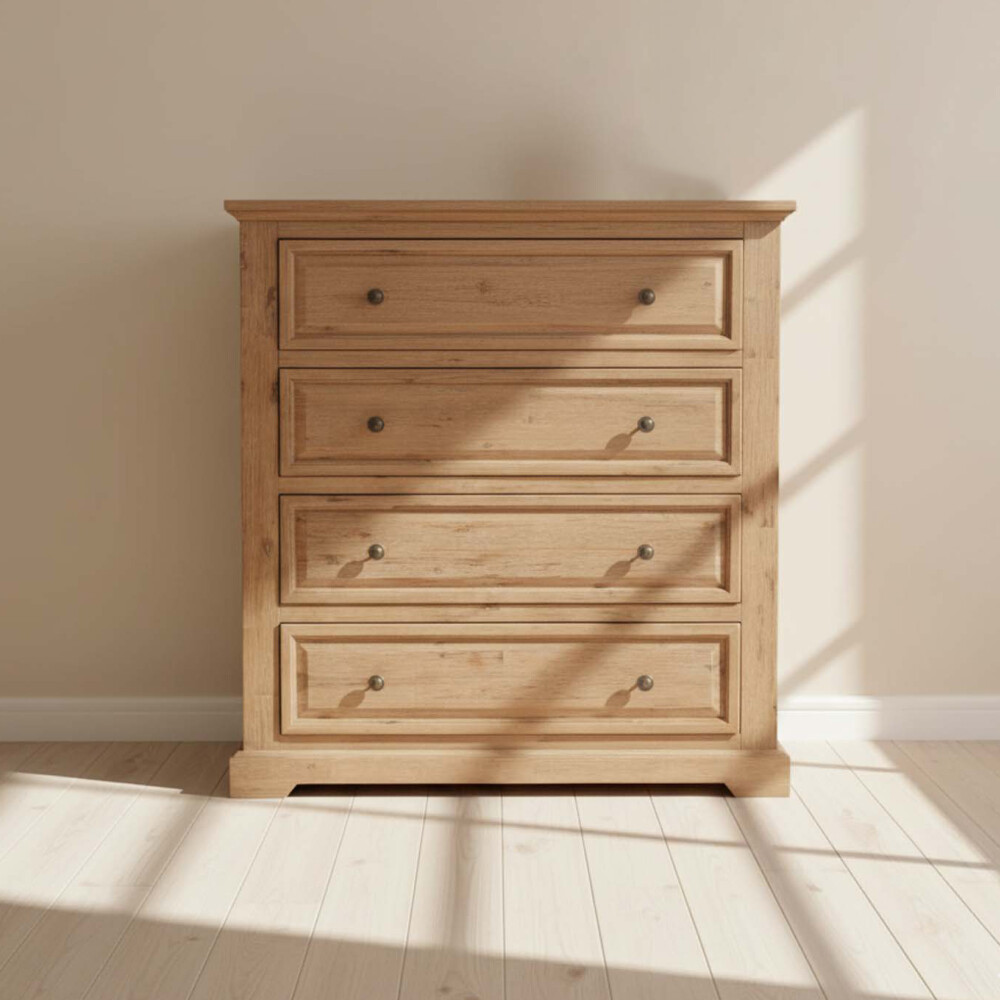 CAJONERA 5 CAJONES MADERA-ACACIA NATURAL-BEIGE WESTPORT