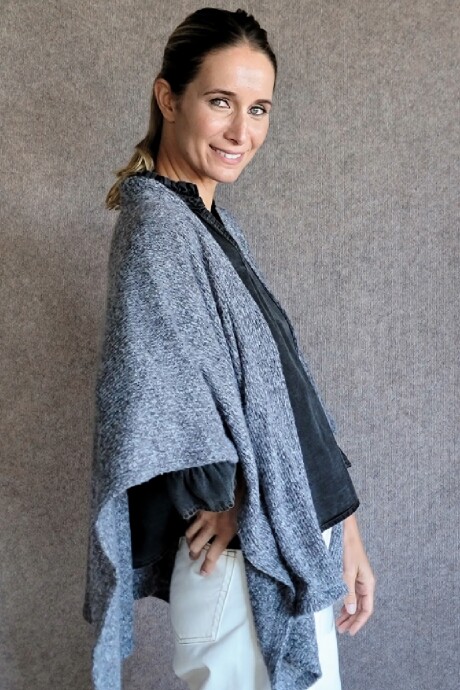 Ruana Cerdeña Gris melange