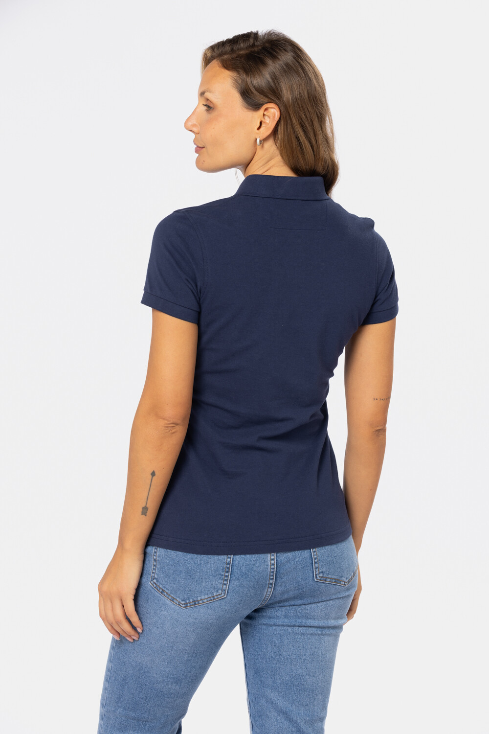 POLO PIQUE LISA Azul