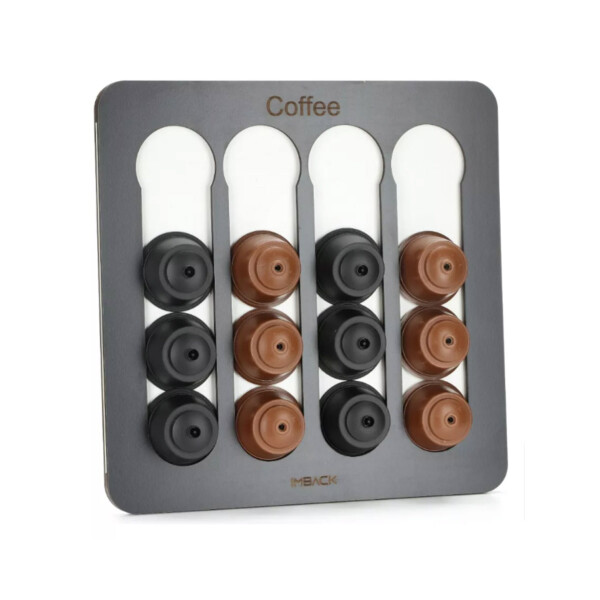 Porta Cápsulas Dolce Gusto Organizador de Pared Color Negro y Blanco Porta Cápsulas Dolce Gusto Organizador de Pared Color Negro y Blanco